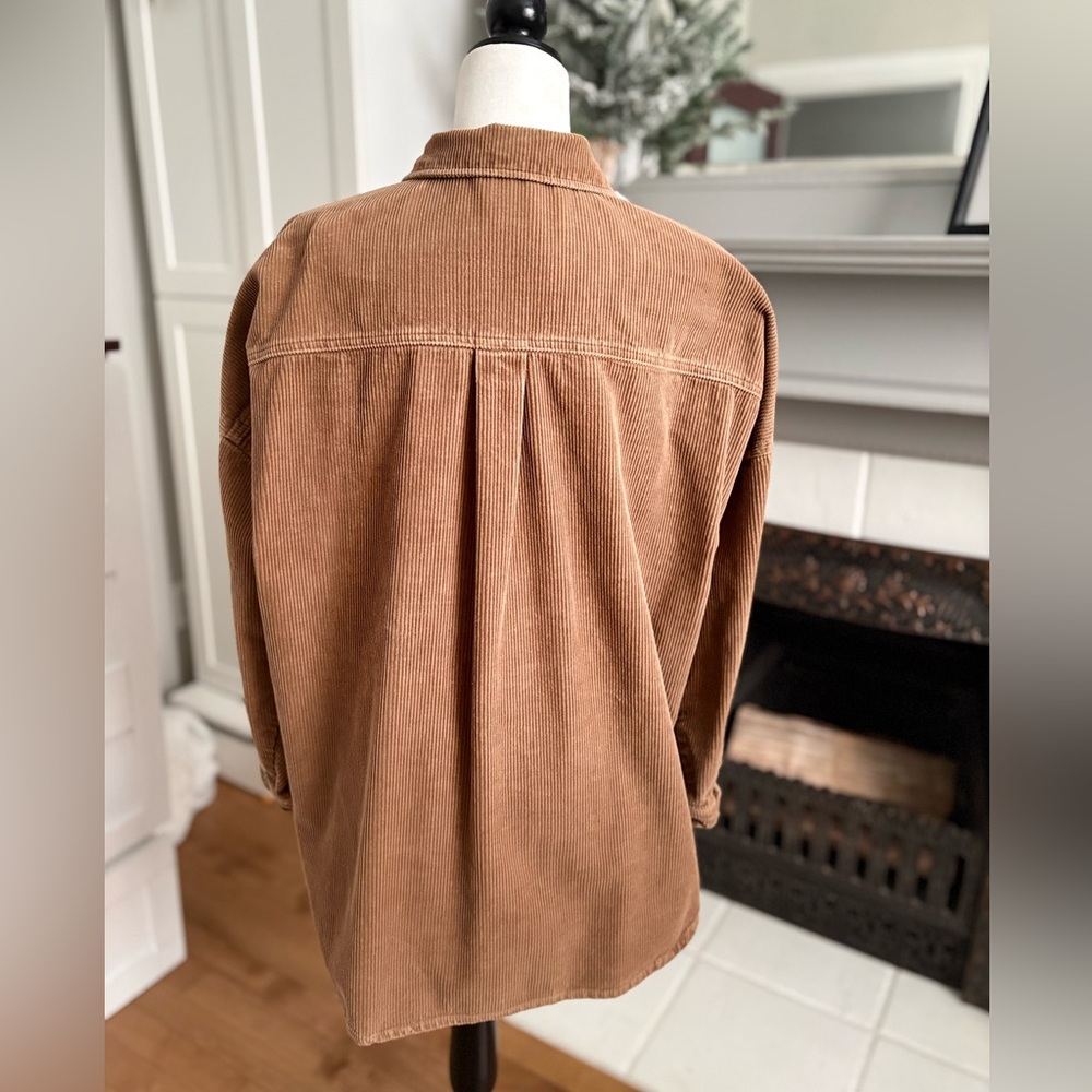 Simons Tan Corduroy Utility Jacket - Picture 3 of 6